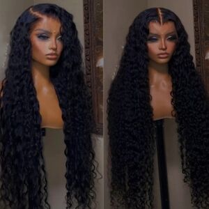 Elegant Black Curly Wig for Women